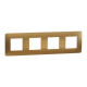 Cover frame, Unica Studio Metal, 4 gangs, copper