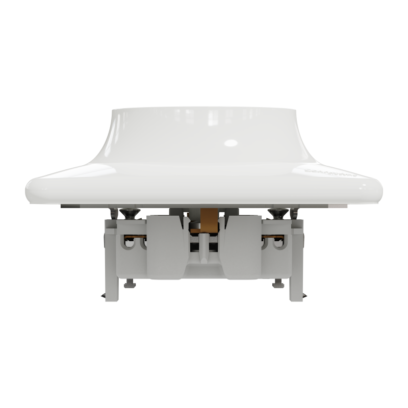 Подвійна розетка з заземленням, зі шторками Білий Sedna Design