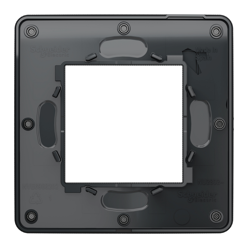 Рамка 1-постова, Нікель/антрацит