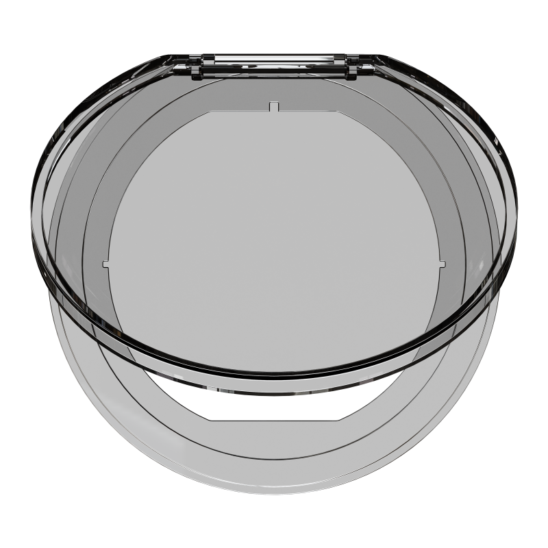 Unica system+, Настільний блок XS, прозора кришка