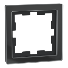 Рамка 1-постова скло D-Life SysD чорний онікс