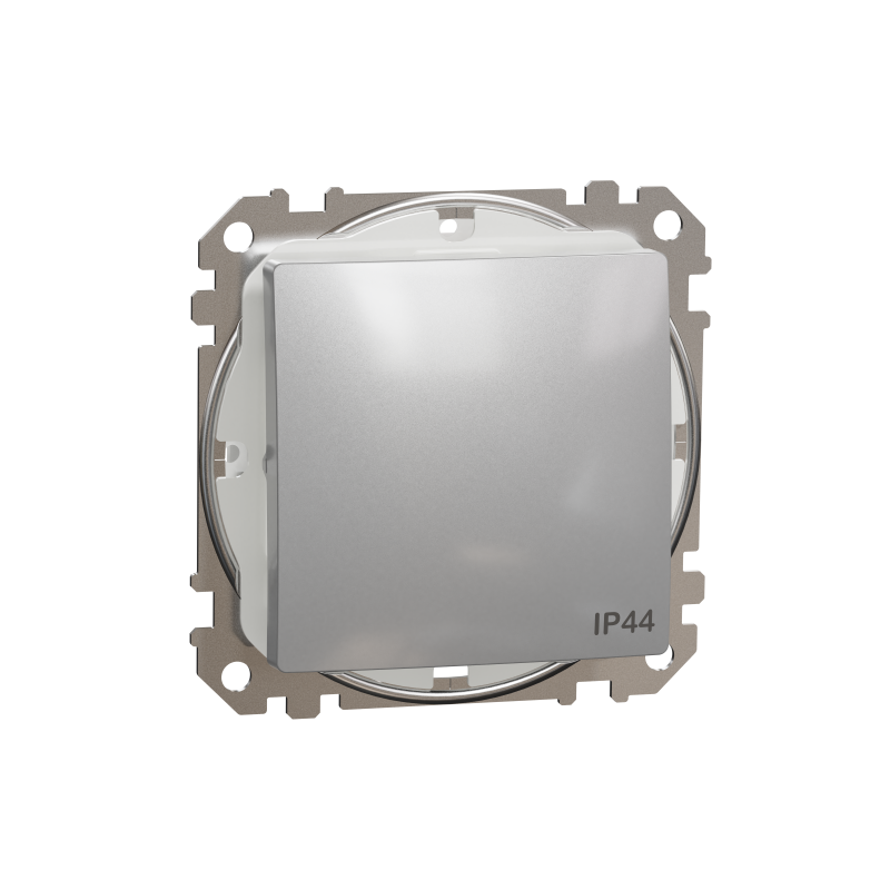 Одноклавішний перемикач IP44 Алюміній Sedna Design