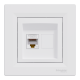 РОЗЕТКА КОМП'ЮТЕРНА RJ45 UTP КАТ. 5Е БІЛА ASFORA