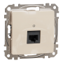 Комп'ютерна розетка, RJ45 CAT6 UTP, Бежева, Sedna Design