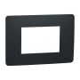 Рамка 3-модульна, антрацит