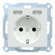 Розетка Schuko з 2 USB 2,4 A акт.біл. SM