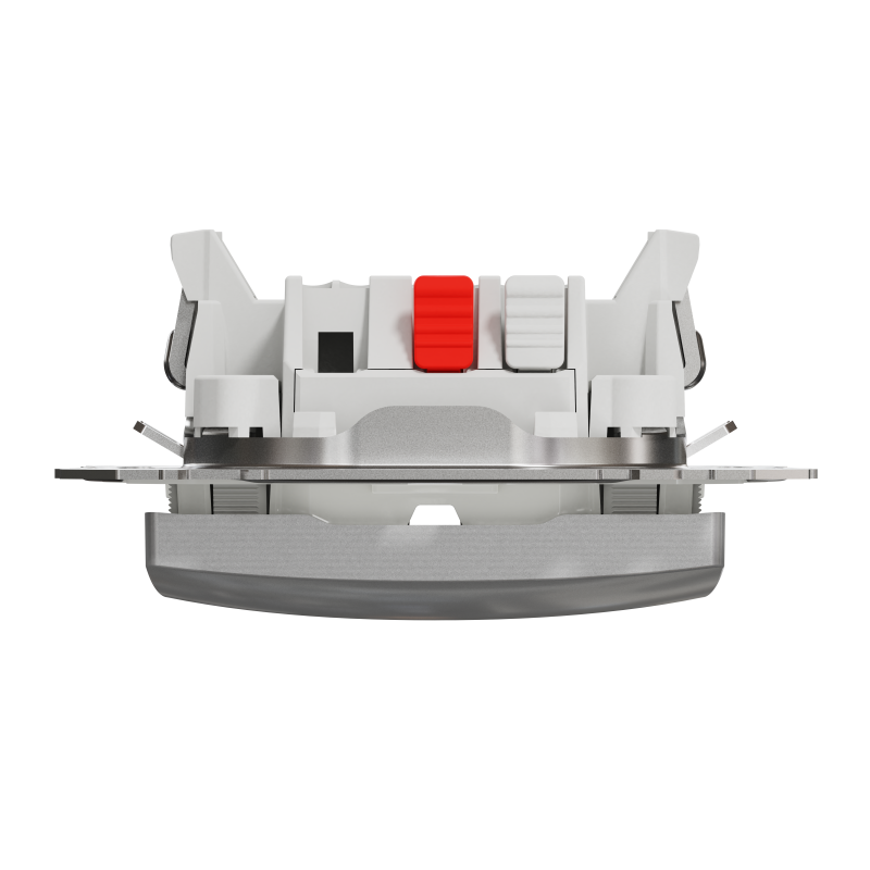 Одноклавішний вимикач, 10АX, IP44, алюміній, Sedna Design & Elements