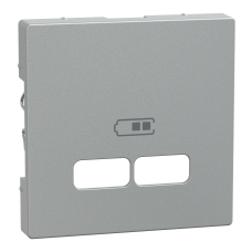 Накладка для мехнізму USB розетки SysM алюміній