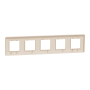 Рамка 5-постова, бежева Unica New Studio
