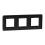 Рамка 3-постова Матовий хром/антрацит Unica New Studio Metal