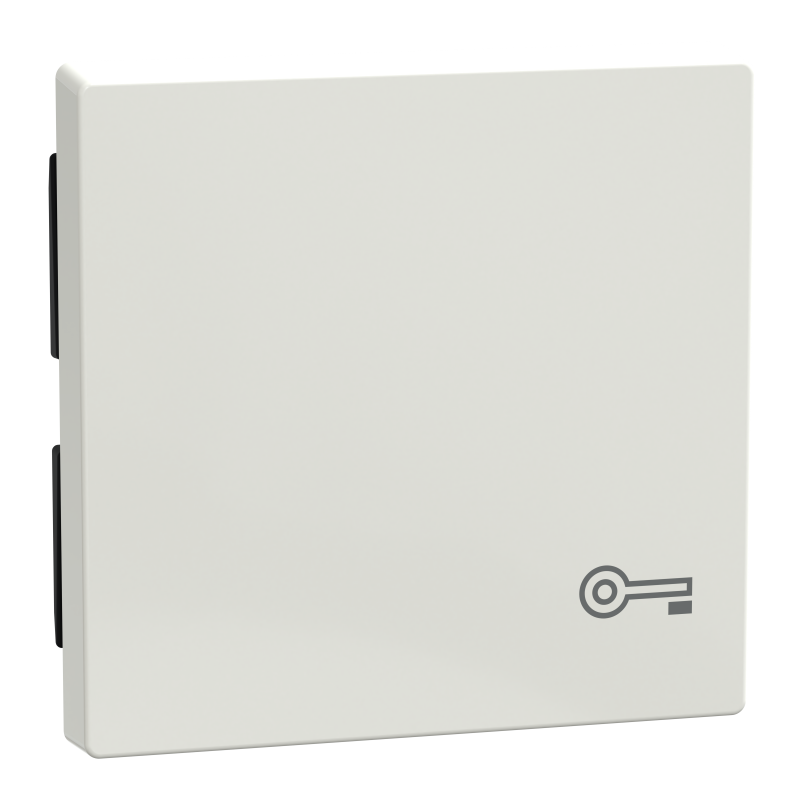 Накладка 1-клавішного вимикача з сим "Ключ" SysM полярно-білий гл