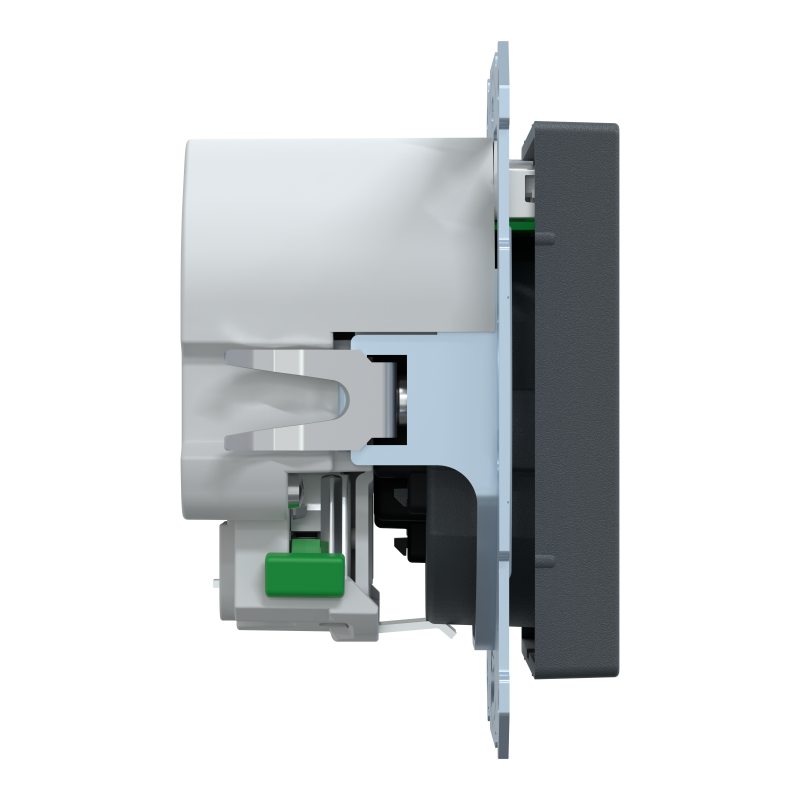 Розетка Schuko з 2 USB 2,4 A антр. SM