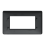 Рамка 4-модульна, антрацит