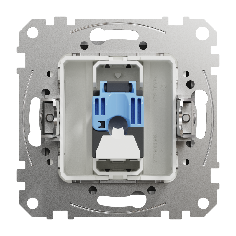 Комп'ютерна розетка, RJ45 CAT6 UTP, Алюміній, Sedna Design