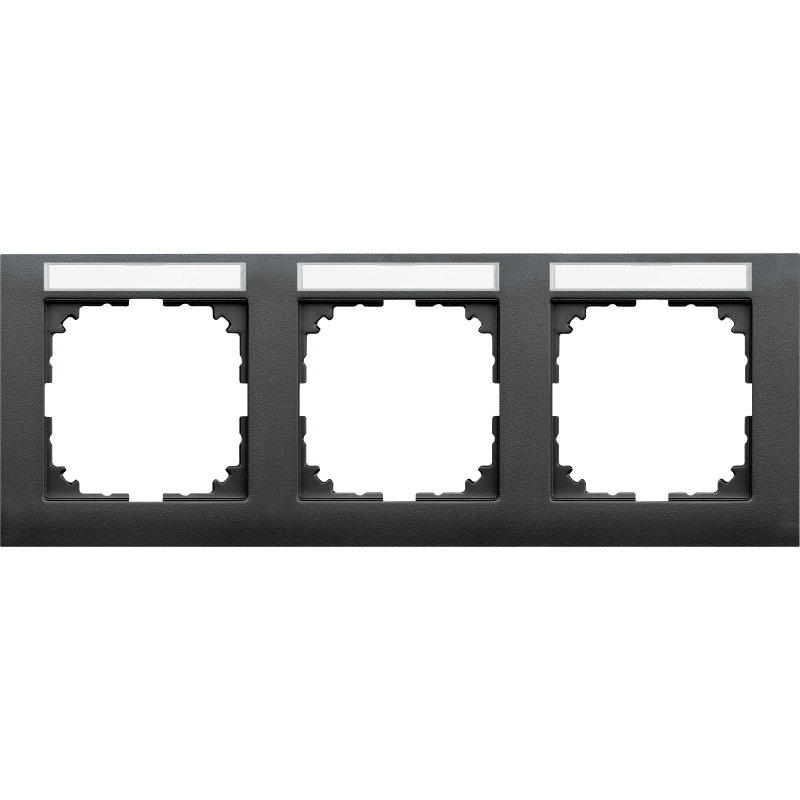 Рамка 3-постова з полем для марк горизонтальна M-Pure SysM антрацит
