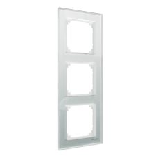 РАМКА скло 3 поста, Білий кристал, SM