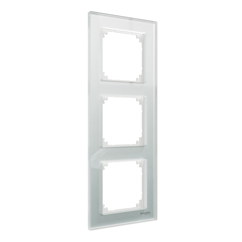 РАМКА скло 3 поста, Білий кристал, SM