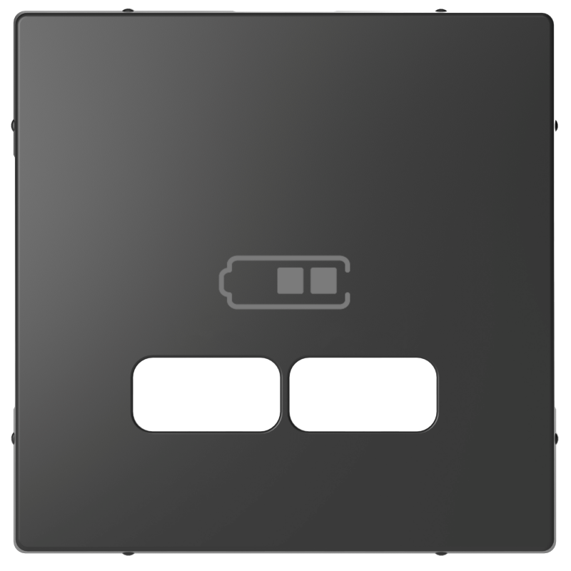 Накладка для мехнізму USB розетки SysD aнтрацит