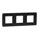 Cover frame, Unica Studio Metal, 3 gangs, gold
