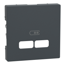 Накладка для мехнізму USB розетки SysM aнтрацит