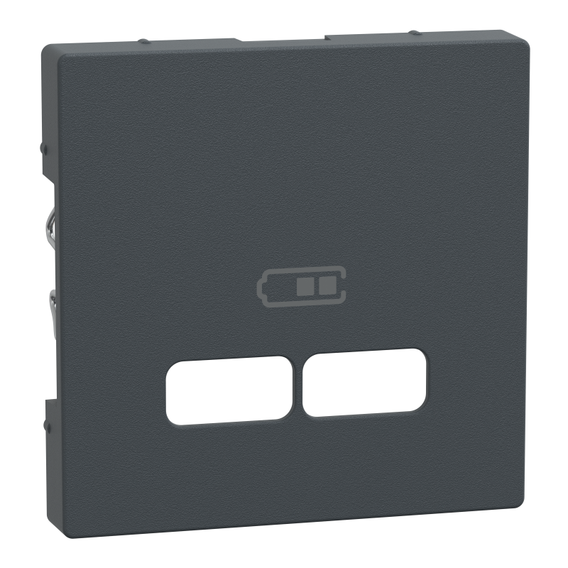 Накладка для мехнізму USB розетки SysM aнтрацит