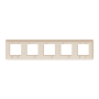 Рамка 5-постова, бежева Unica New Studio