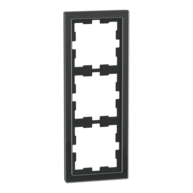 Рамка 3-постова скло D-Life SysD чорний онікс