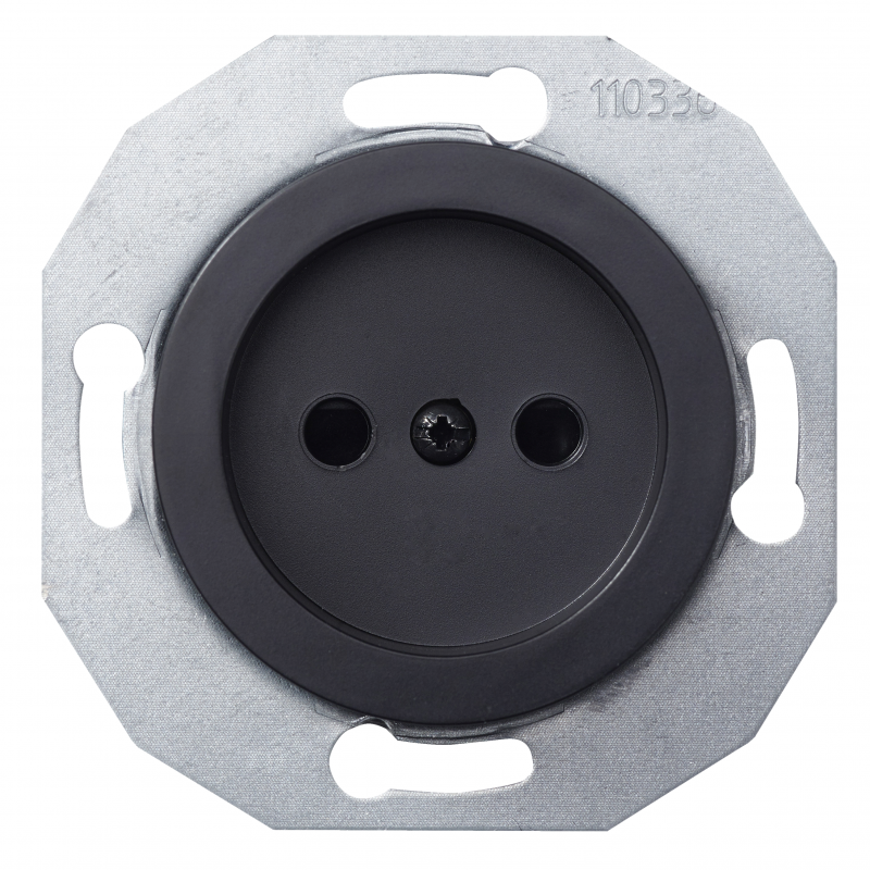 РОЗЕТКА БЕЗ ЗК ЧОРНА