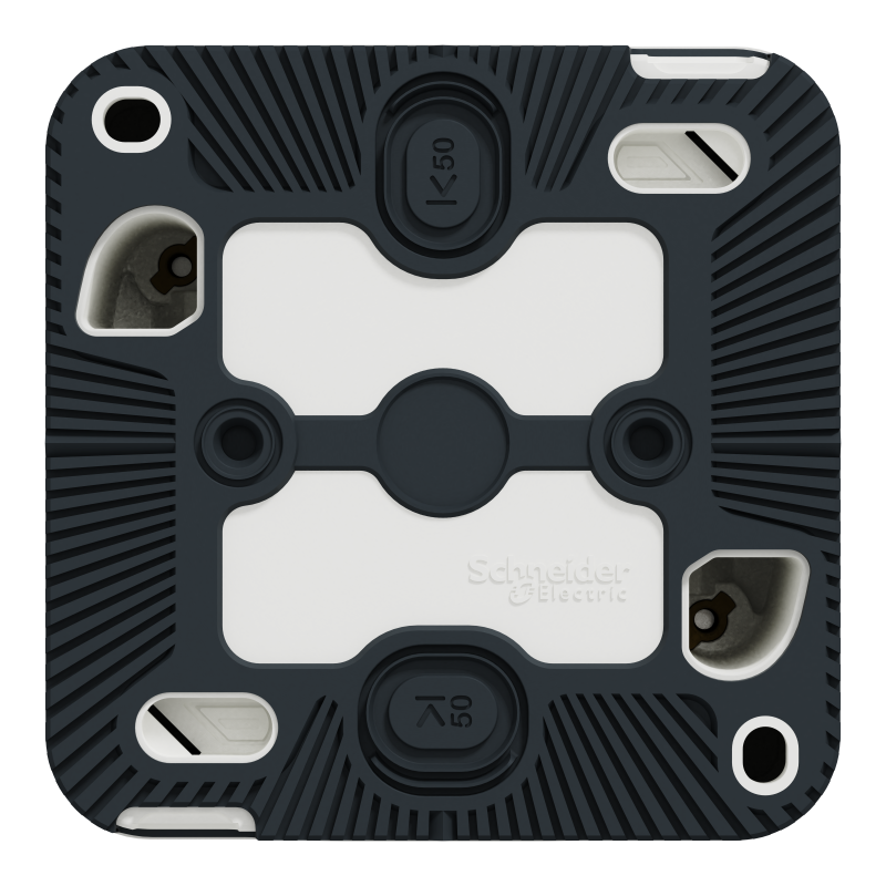 Кнопковий вимикач у зборі IP55 Mureva Styl, для поверхневого монтажу, білий