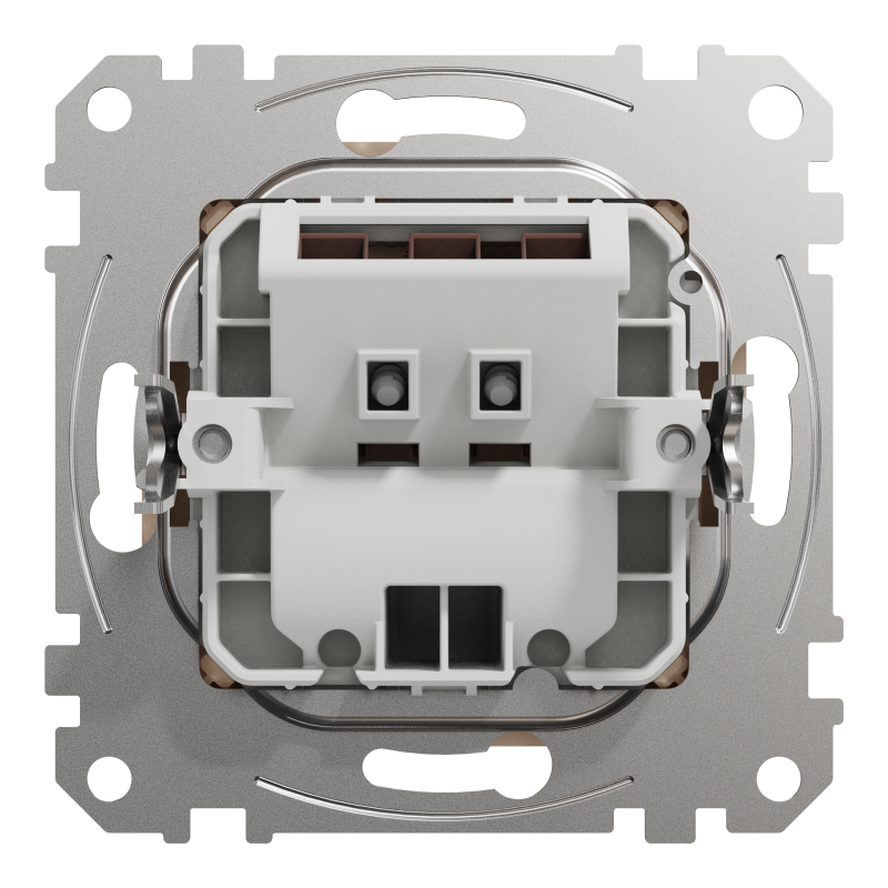 Розетка для виводу кабеля Бежевий Sedna Design