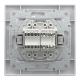 РОЗЕТКА КОМП'ЮТЕРНА RJ45 КАТ. 5Е І ТЕЛЕФОННА РОЗЕТКА RJ12 БІЛА ASFORA