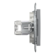 РОЗЕТКА КОМП'ЮТЕРНА RJ45 UTP КАТ.6 ПОДВІЙНА ASFORA СТАЛЬ