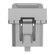 RJ45 накладка 1 модуль алюміній