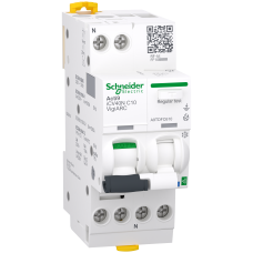 Пристрій захисту від дугового замикання з функцією автоматичного вимикача диференційного струму, Active iCV40N VigiARC, 1P+N, 10A, C, 30мА, A-SI