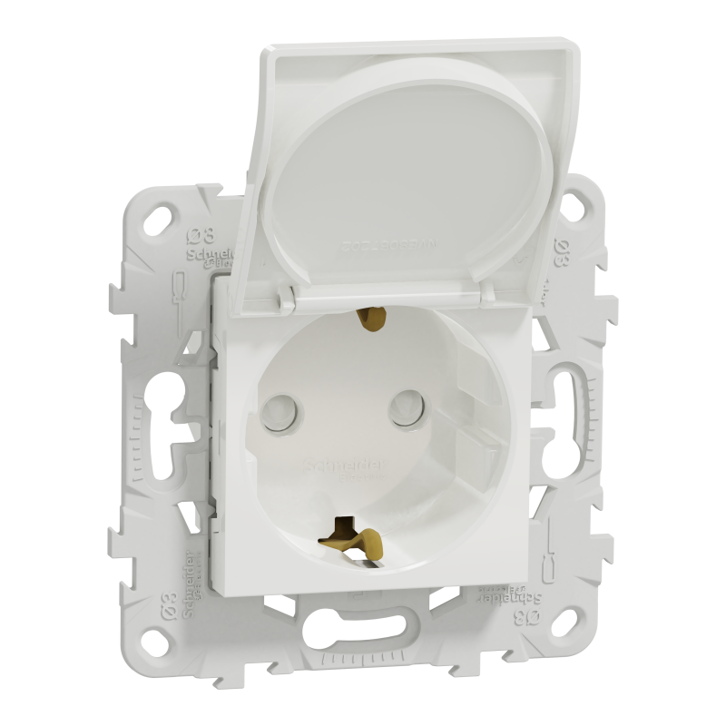 Роз. з з/к з шт з криш 16А гвинт заж біл