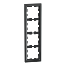 Рамка 4-постова скло D-Life SysD чорний онікс