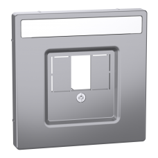 Накладка для TAE / Audio / USB / HDMI роз з полем для марк SysD нержавіюча сталь