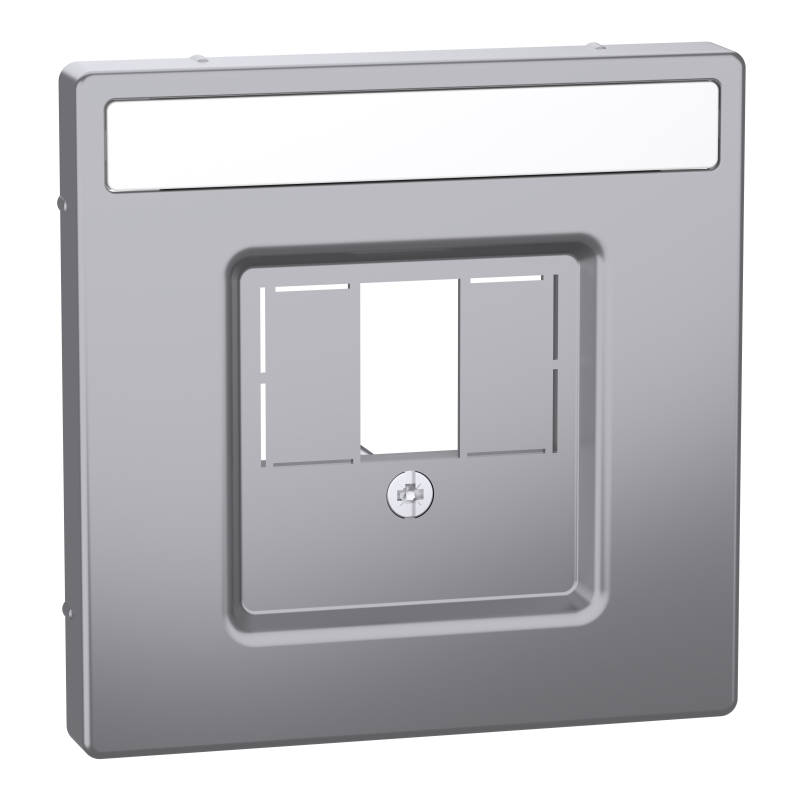 Накладка для TAE / Audio / USB / HDMI роз з полем для марк SysD нержавіюча сталь