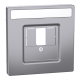 Накладка для TAE / Audio / USB / HDMI роз з полем для марк SysD нержавіюча сталь