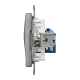 Комп'ютерна розетка, RJ45 CAT6 UTP, Алюміній, Sedna Design