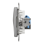 Комп'ютерна розетка, RJ45 CAT6 UTP, Алюміній, Sedna Design