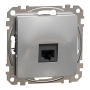 Комп'ютерна розетка, RJ45 CAT6 UTP, Алюміній, Sedna Design