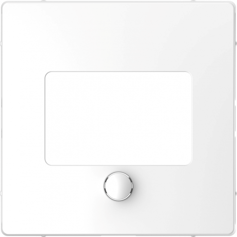 Cover plate, Merten System M, for thermostat with touch display, lotus white