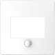Cover plate, Merten System M, for thermostat with touch display, lotus white