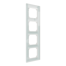 Рамка 4-постова скло M-Plan SysM білий кристал