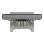 ВИМИКАЧ ОДНОКЛАВІШНИЙ САМОЗАЖИМНИЙ АНТРАЦИТ IP44 ASFORA