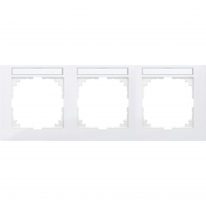 Рамка 3-постова з полем для марк горизонтальна M-Pure SysM полярно-білий гл