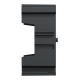 Коробка для зовнішнього монтажу Чорний Sedna Design