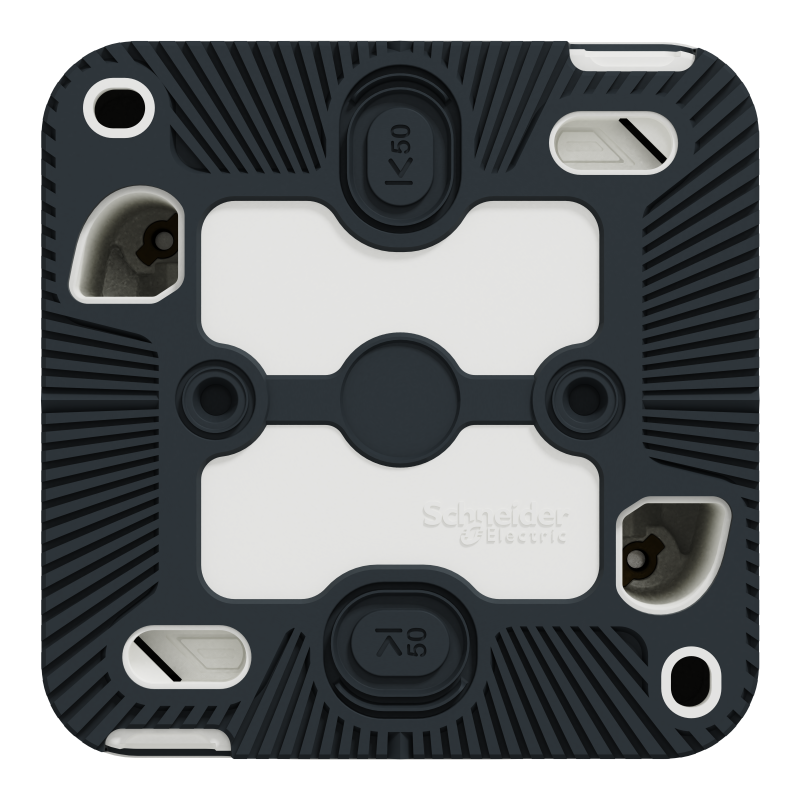 Одноклавішний перемикач IP55 Mureva Styl, сх.6, поверх. монтаж, білий