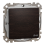 Одноклавішний вимикач, 10АX, IP44, венге, Sedna Design & Elements